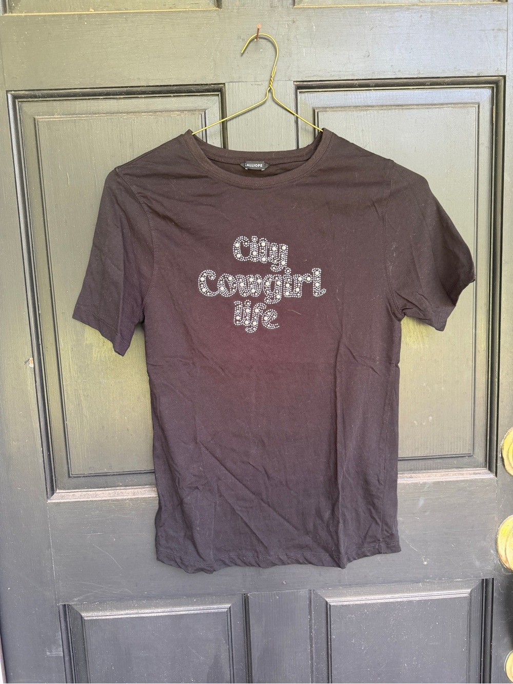 Black 'City Cowgirl Life' Short Sleeve Tee